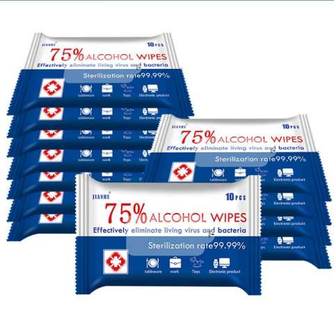 Cheap 75% Alcohol Disinfection Wipes, Ethanol Sterilization 10 Pieces Portable Extraction,Hospital Personal Care